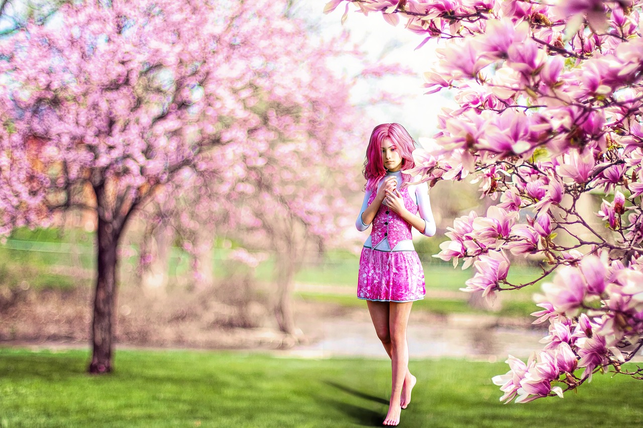 pink  girl  cute free photo