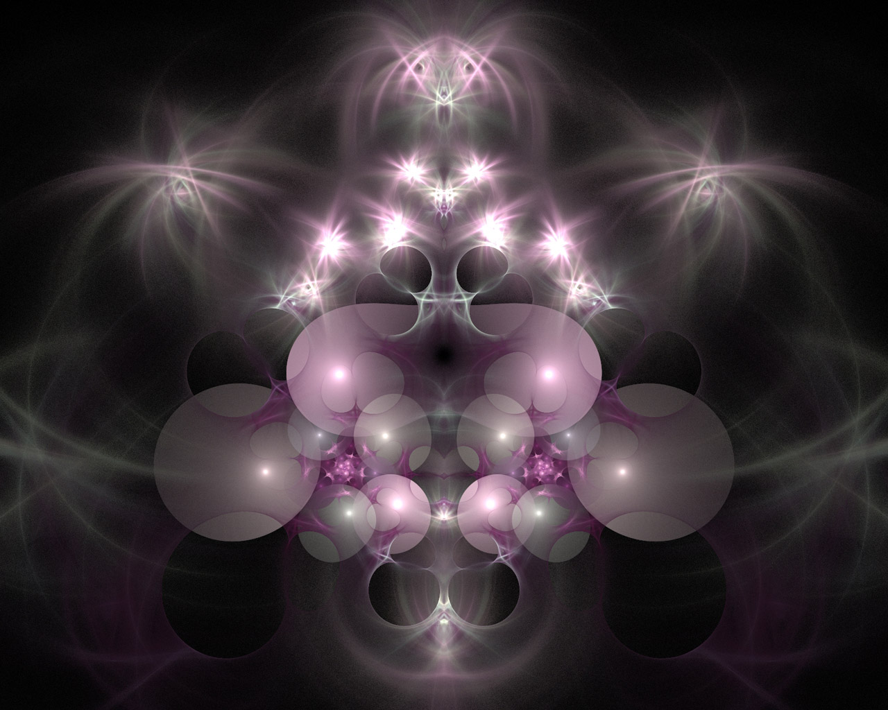 fractal pink lavender free photo