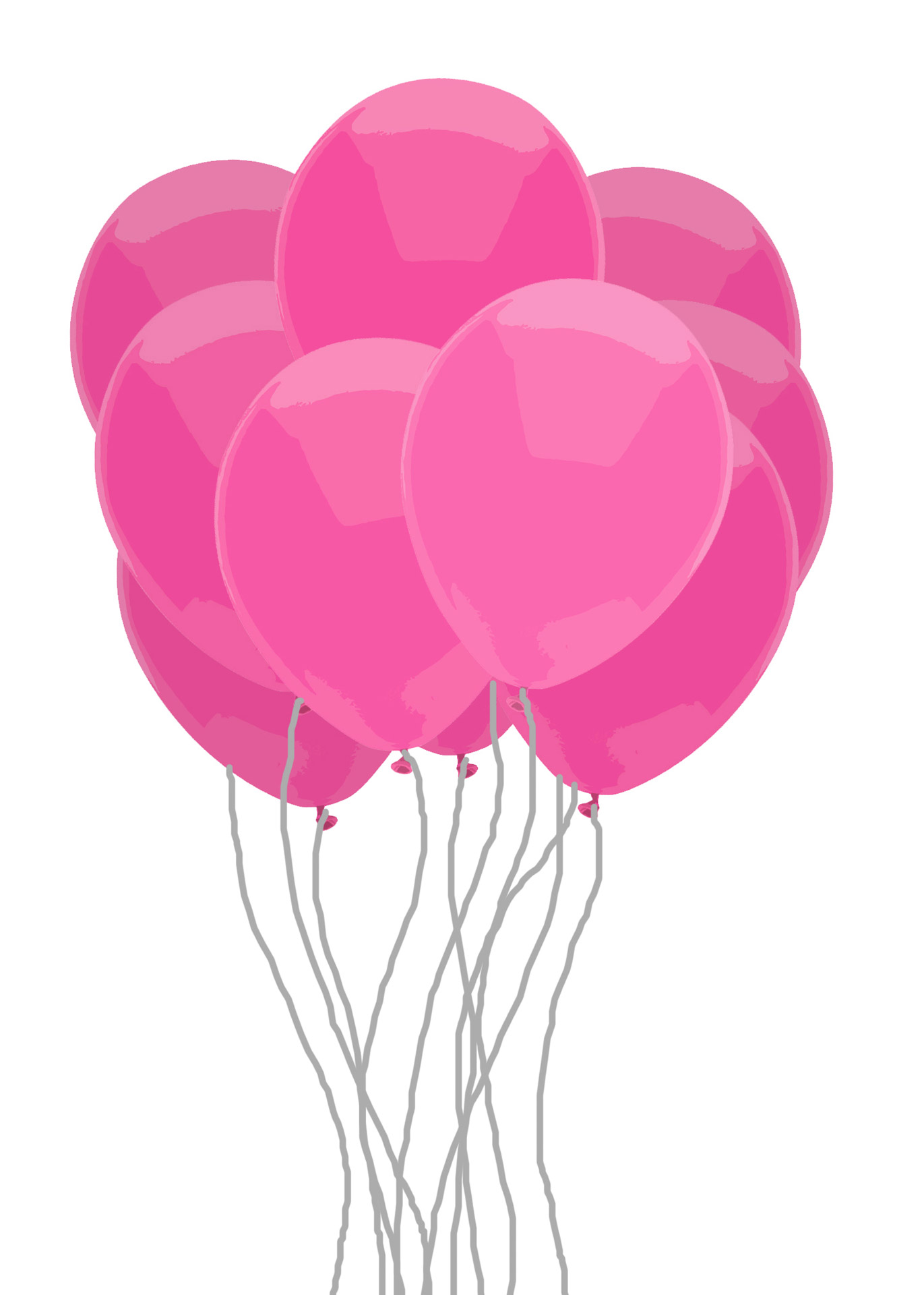 pink balloon bunch free photo