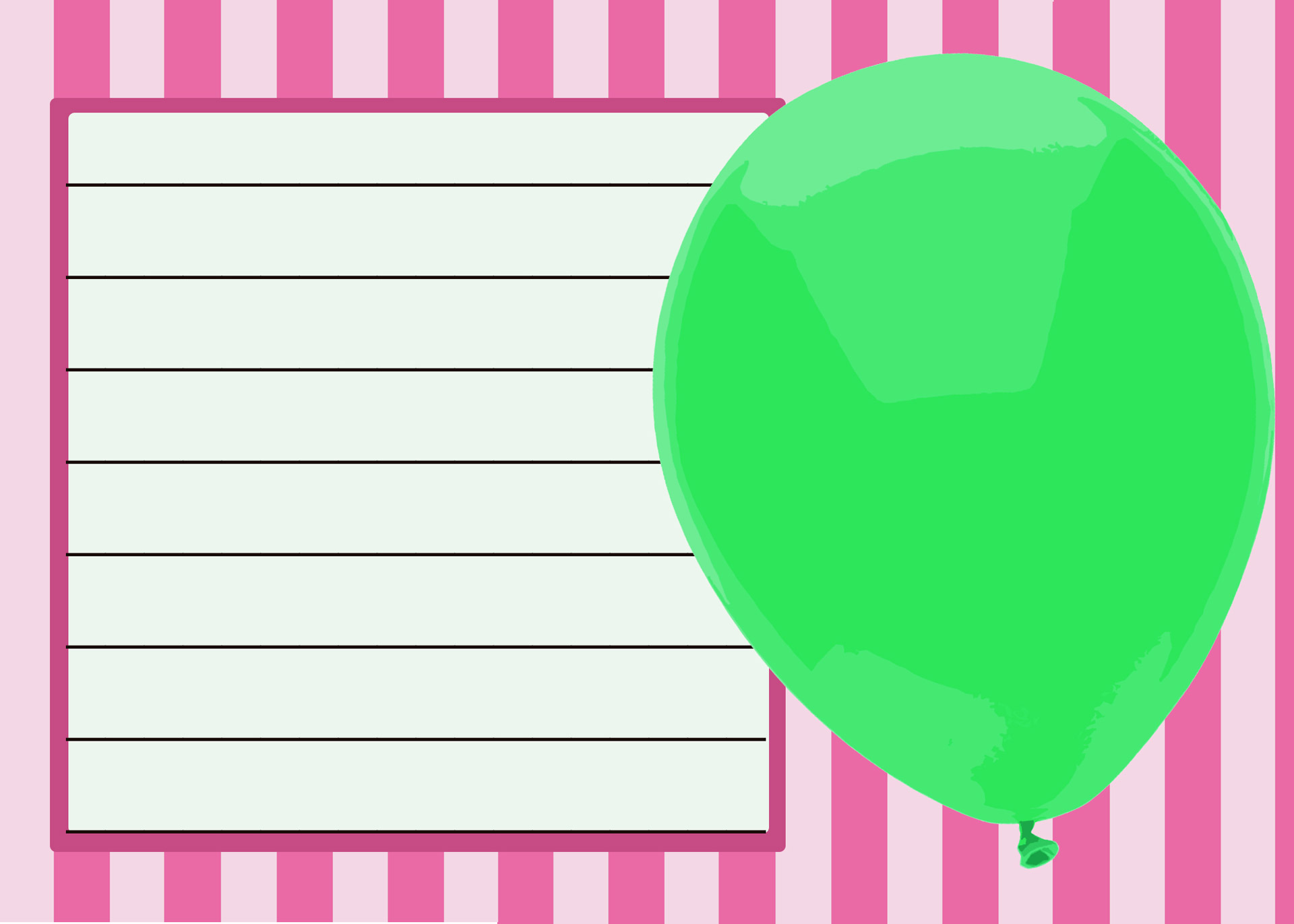 pink green balloon free photo