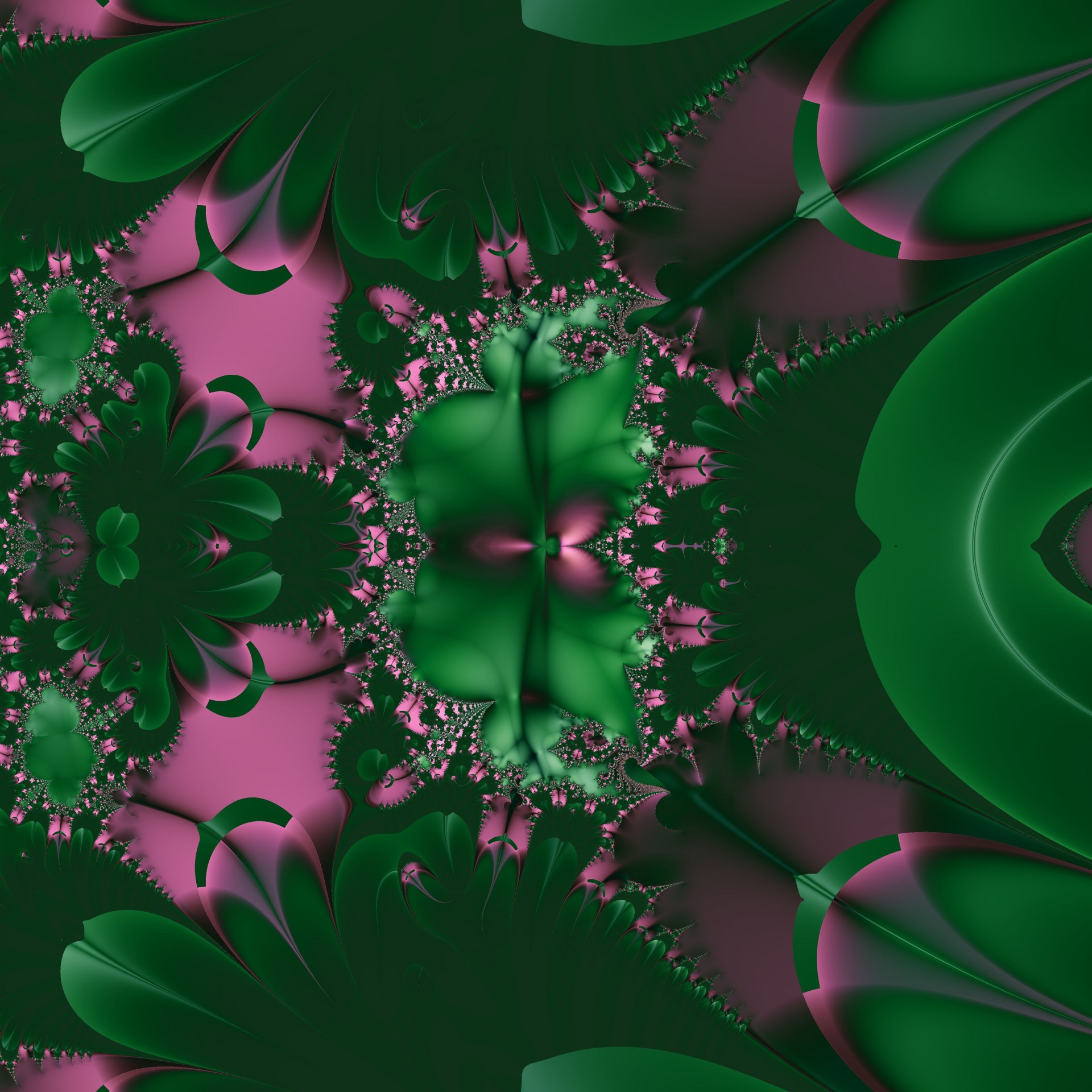 pink flowers fractal free photo