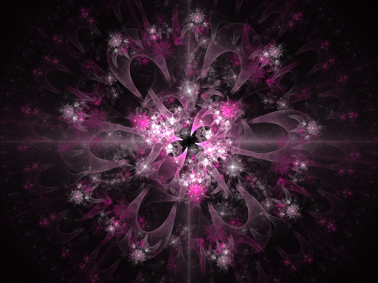 pink fractal fractals free photo