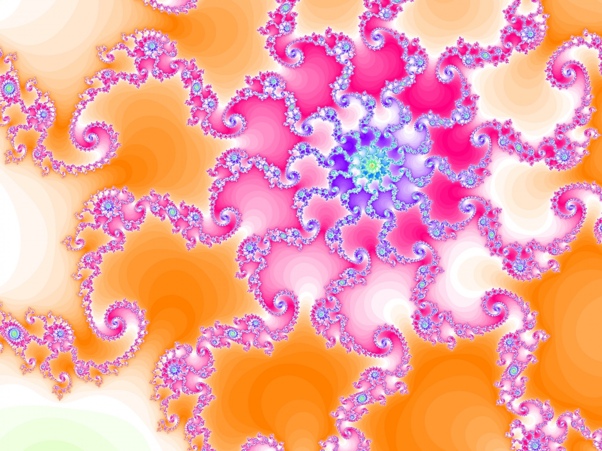 pink fractal astronira free photo