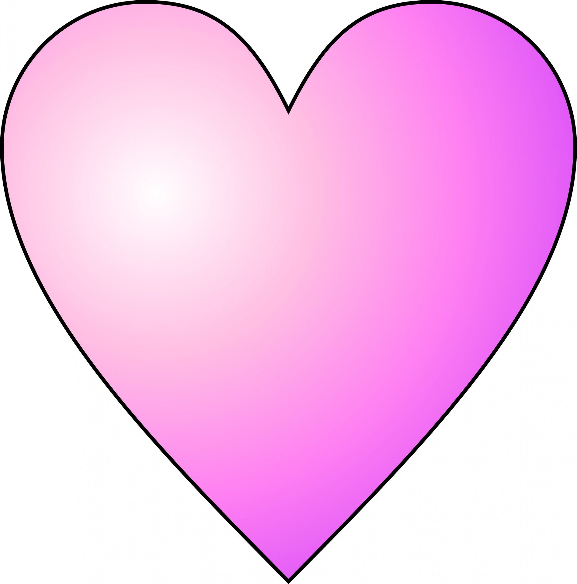 circular pink heart free photo