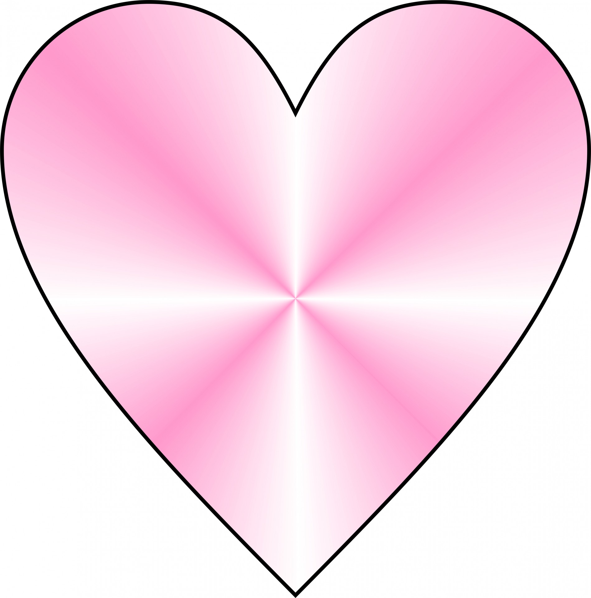 conical pink heart free photo
