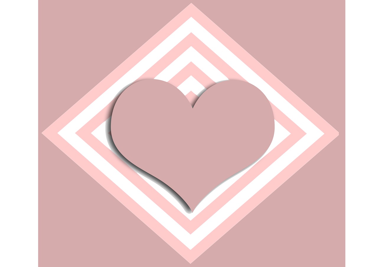 pink heart pink romantic free photo