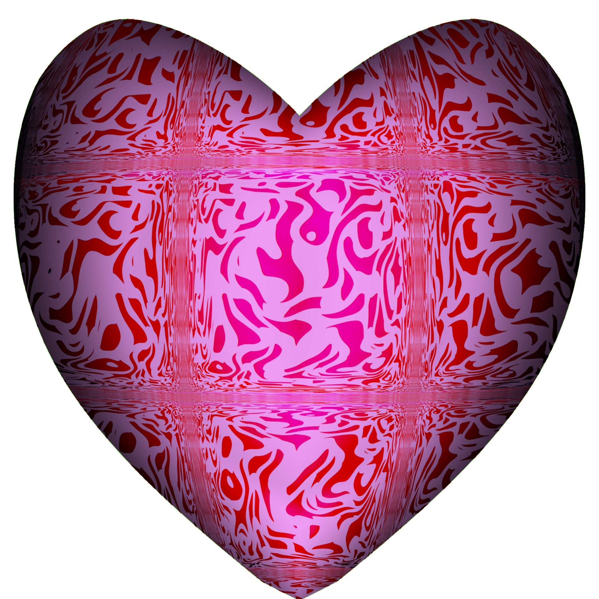 heart pink heart delicate pattern free photo