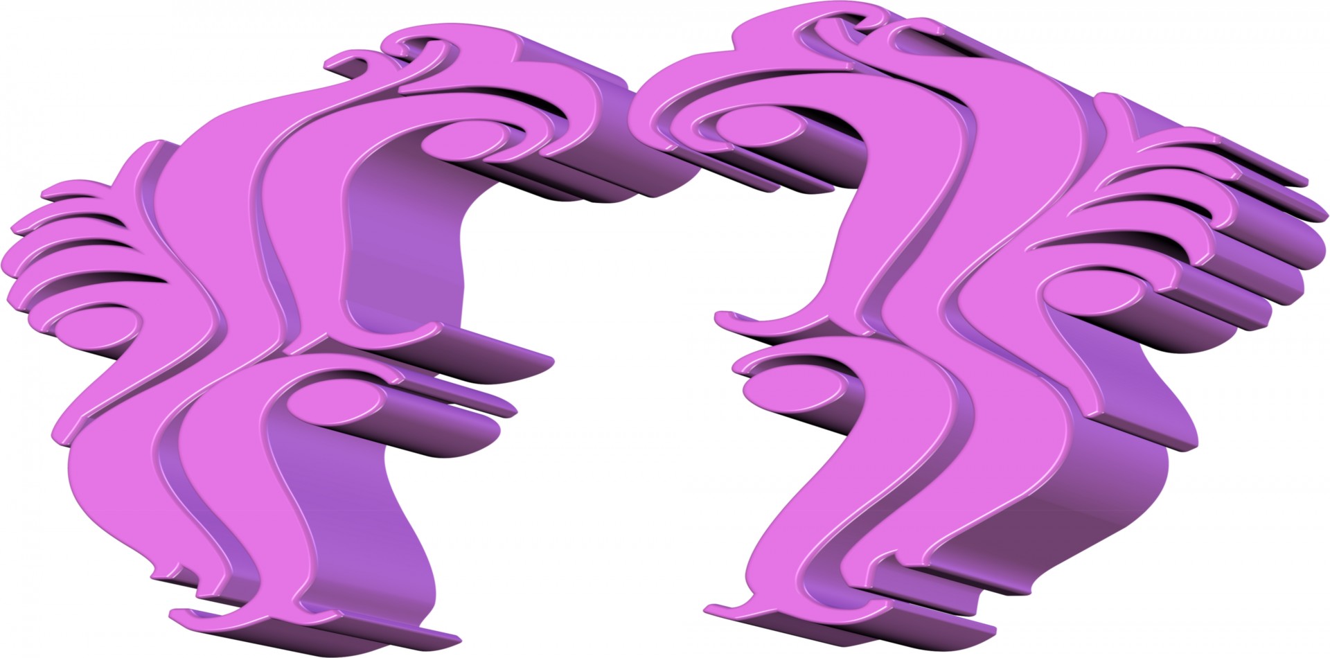 pink sculpture 3d free photo