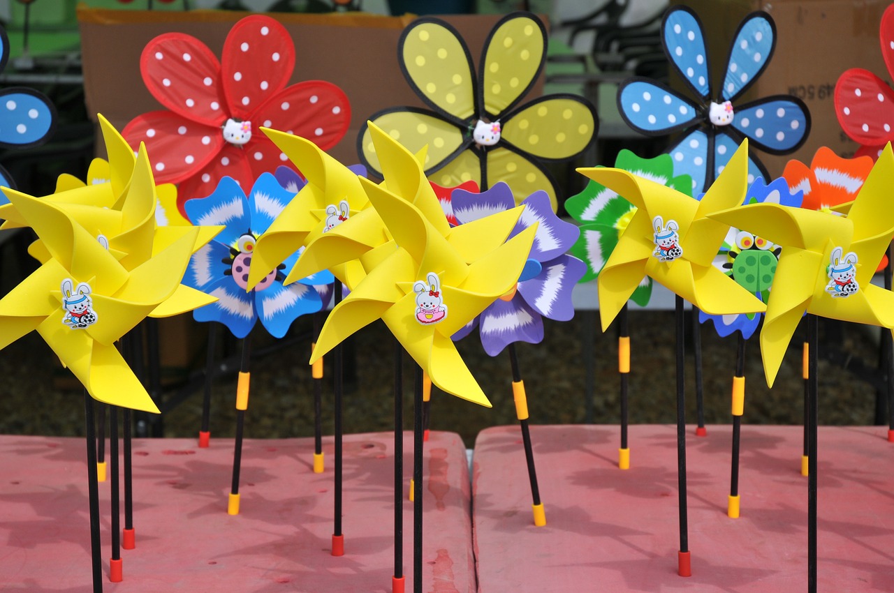 pinwheel festival children's free photo