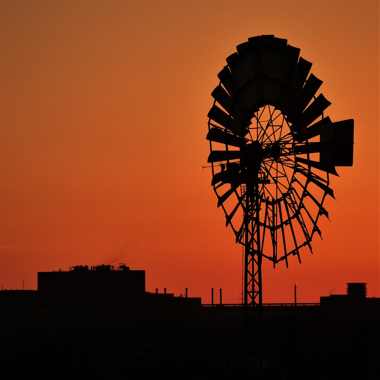 pinwheel sunset afterglow free photo