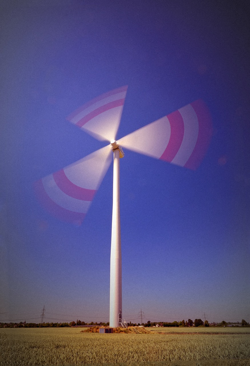 pinwheel wind power energy free photo