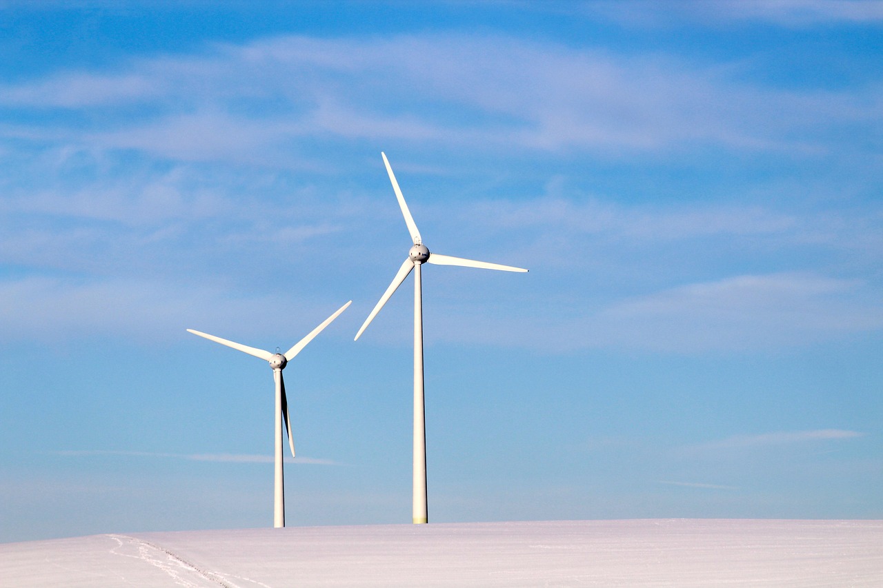 pinwheel sky winter free photo