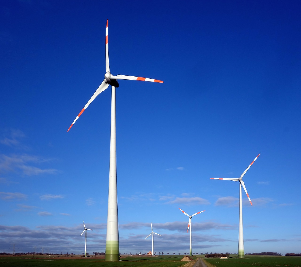pinwheel wind power plant wind park free photo