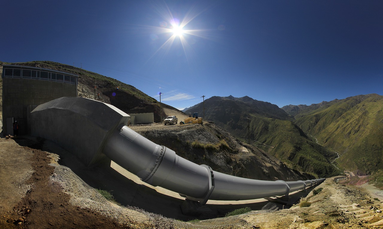 pipe hydroelectric power station huanza free photo