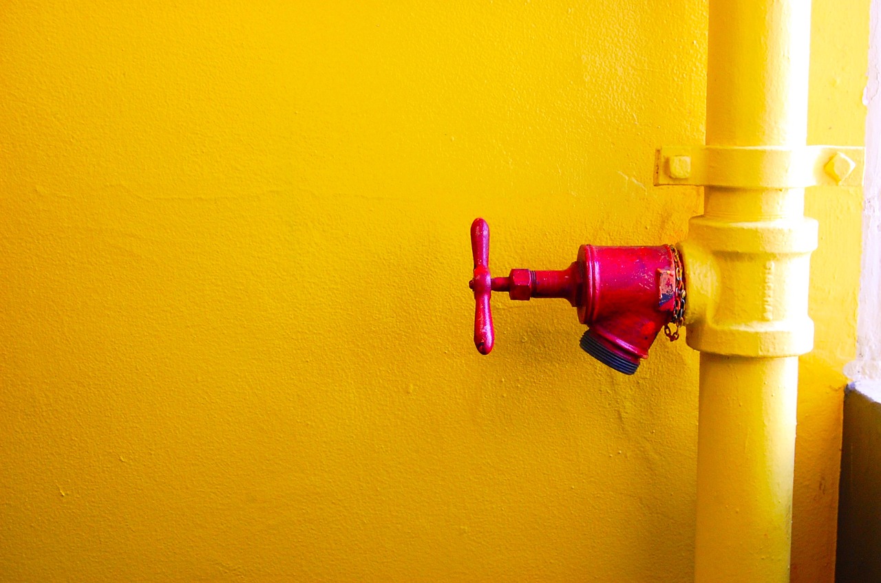 pipe red water free photo