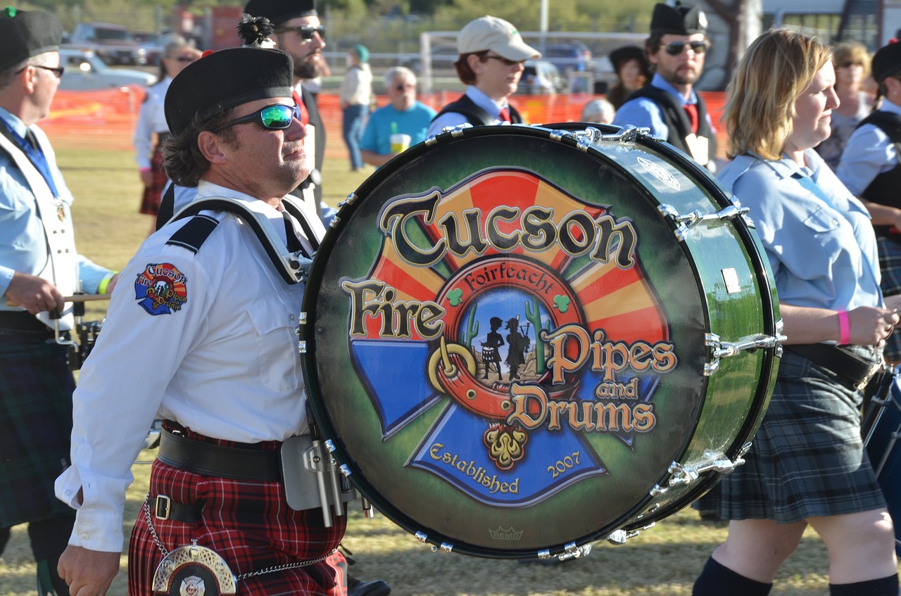 pipe and drums celtic festival highland games free photo