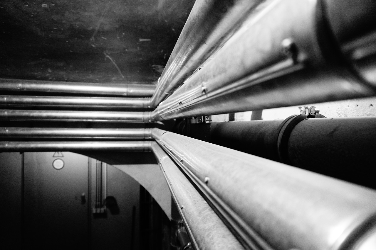pipes heating tube perspective free photo