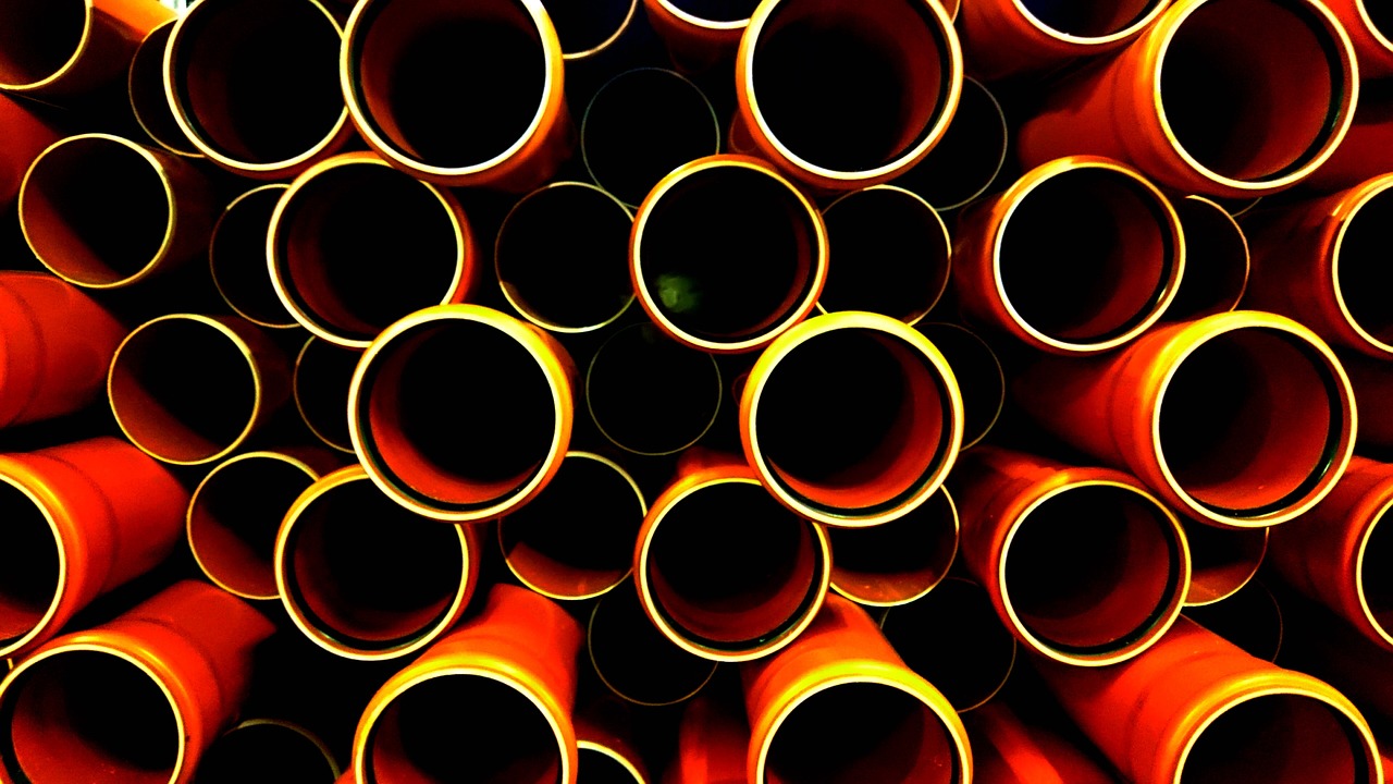 pipes plastic symmetry free photo