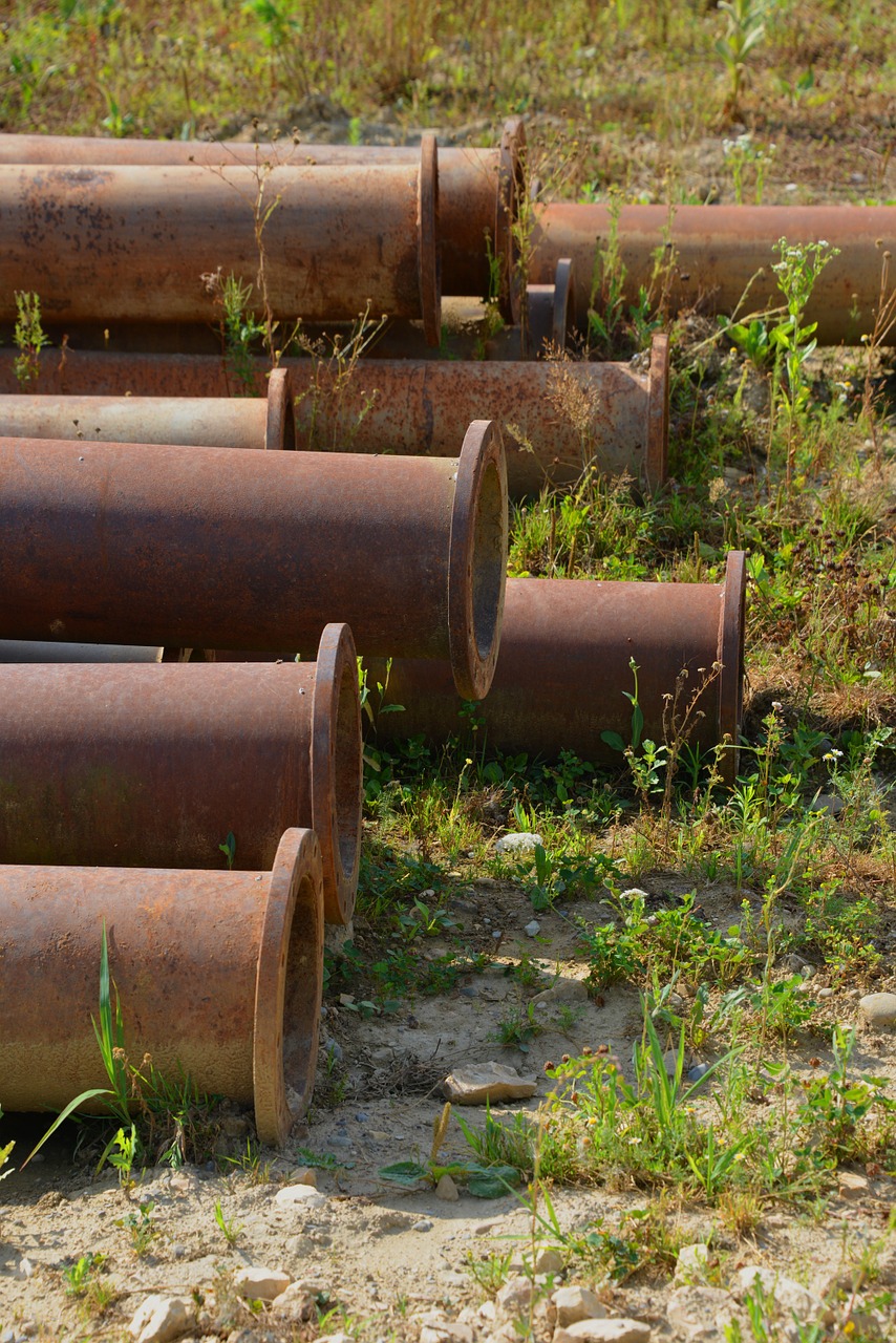 pipes meadow old free photo