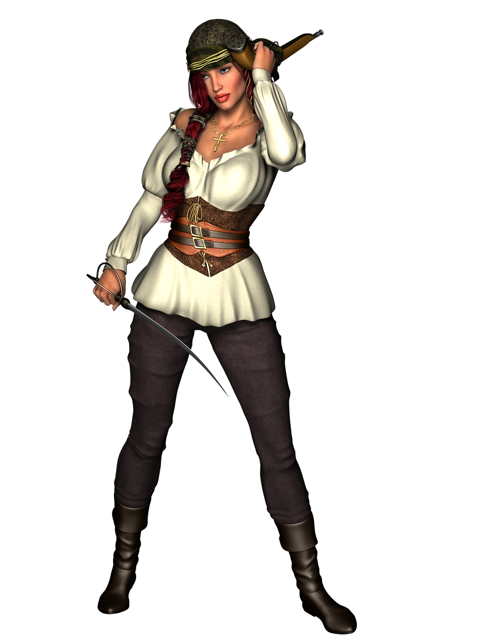 pirate woman female free photo