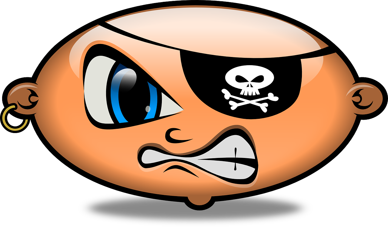 pirate angry emoticon free photo