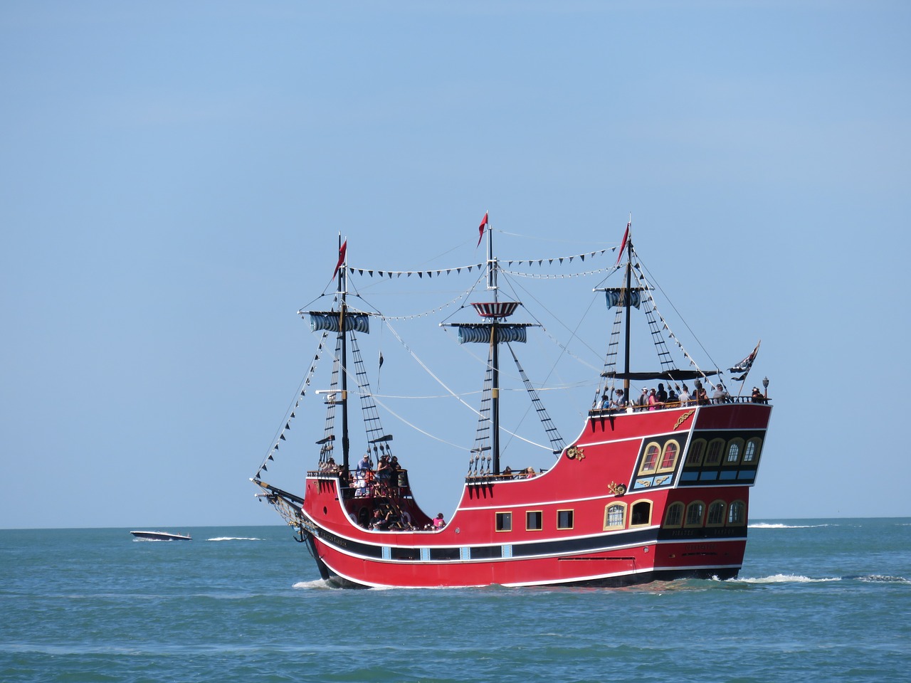 pirate ship seafaring sailing vessel free photo