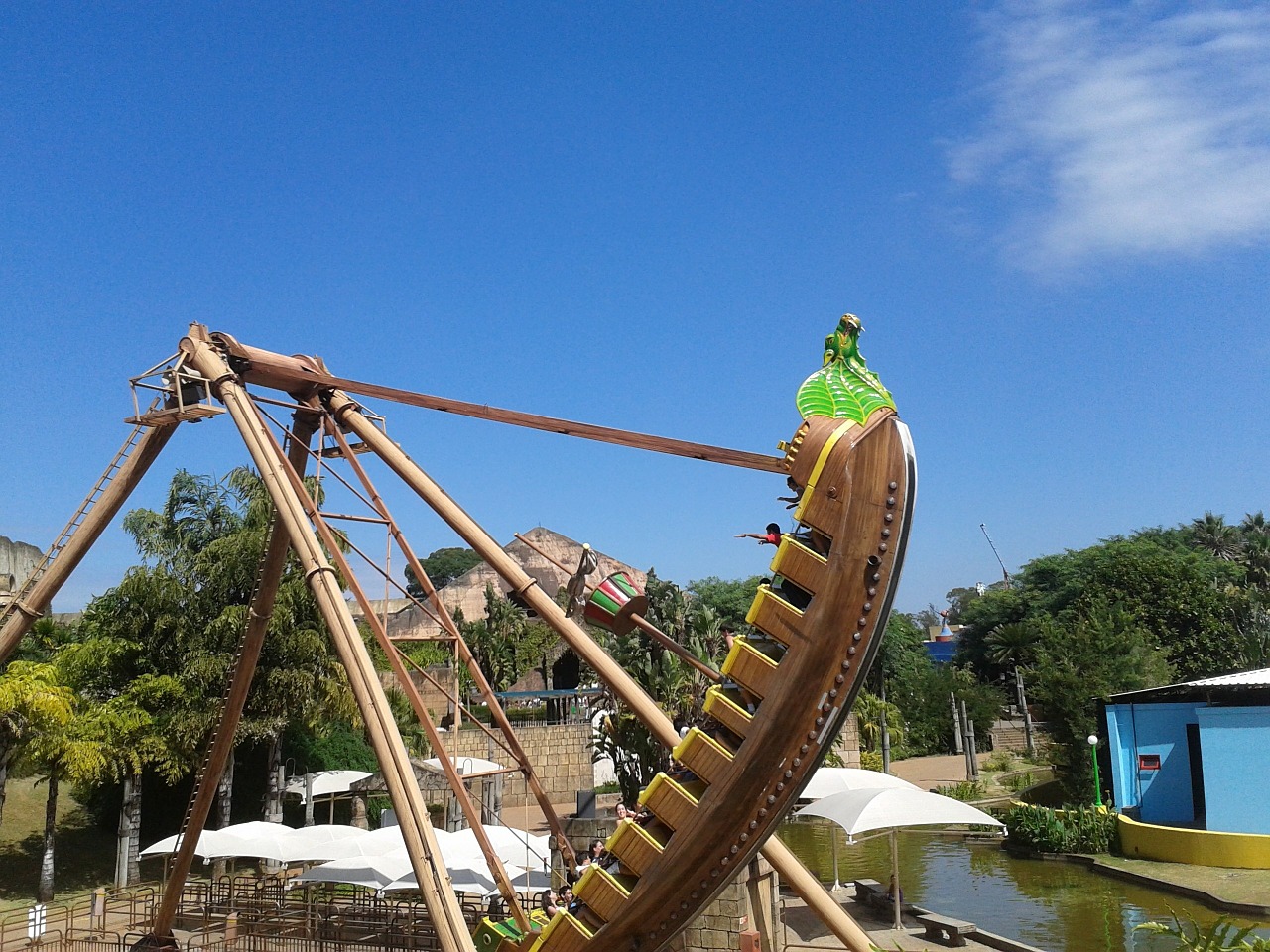 pirate ship fun park free photo