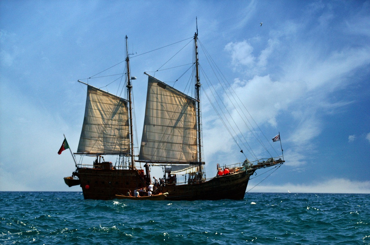 pirate ship portugal algarve free photo