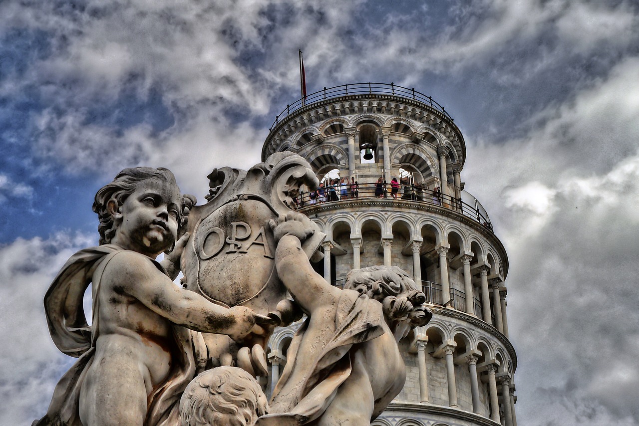 pisa leaning tower tuscany free photo