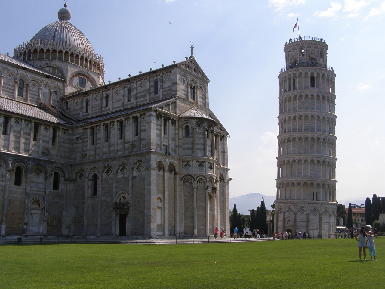pisa tower the cathedral free photo