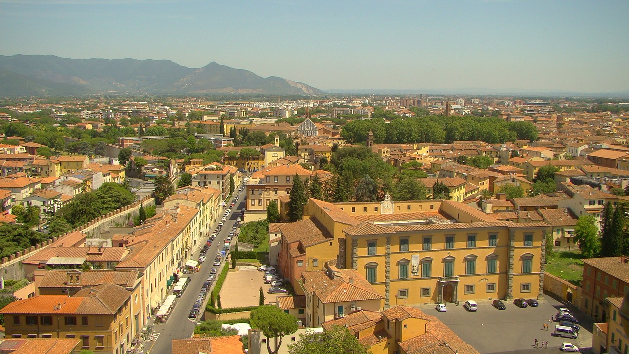 pisa landscape town free photo