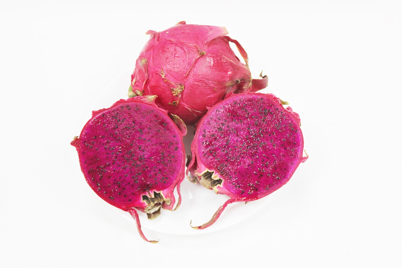 pitaya fruit purple free photo