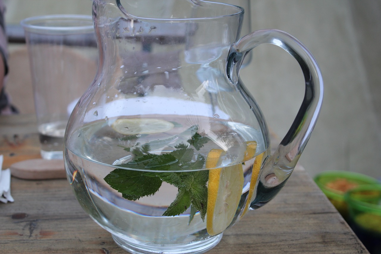 pitcher water glass free photo