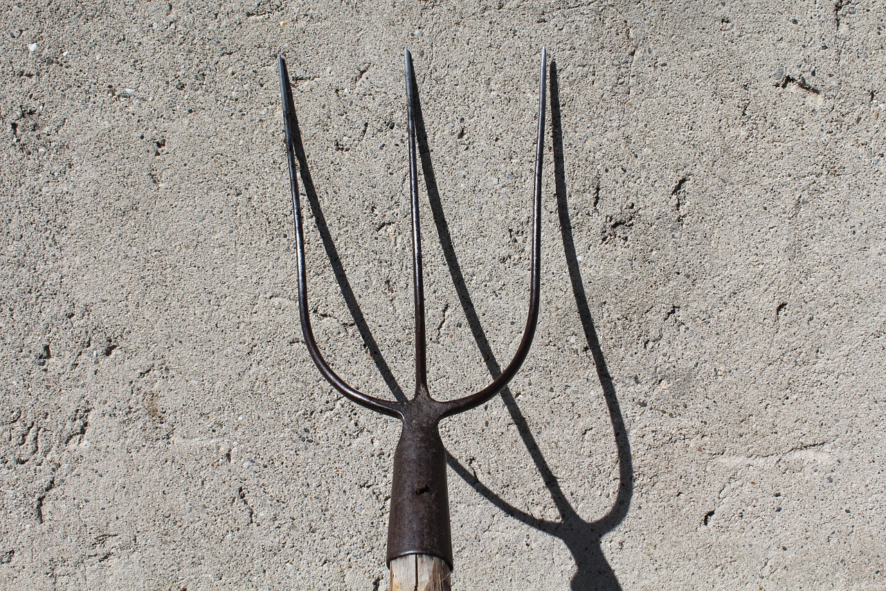 pitchfork gallows agricultural tool free photo