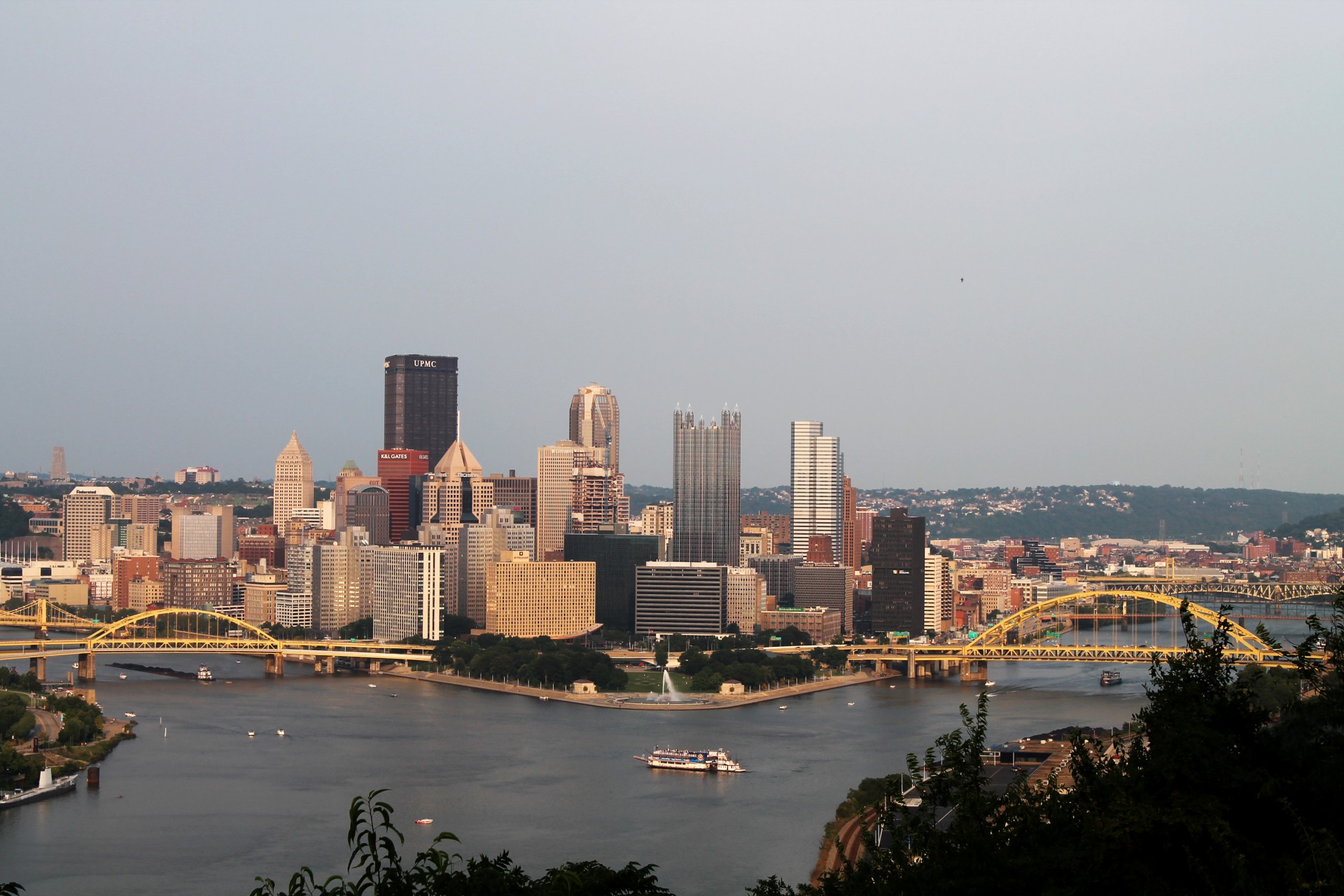pittsburgh skyline west end free photo