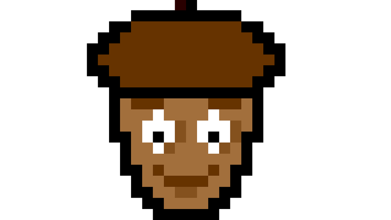 pixel art walnut free photo