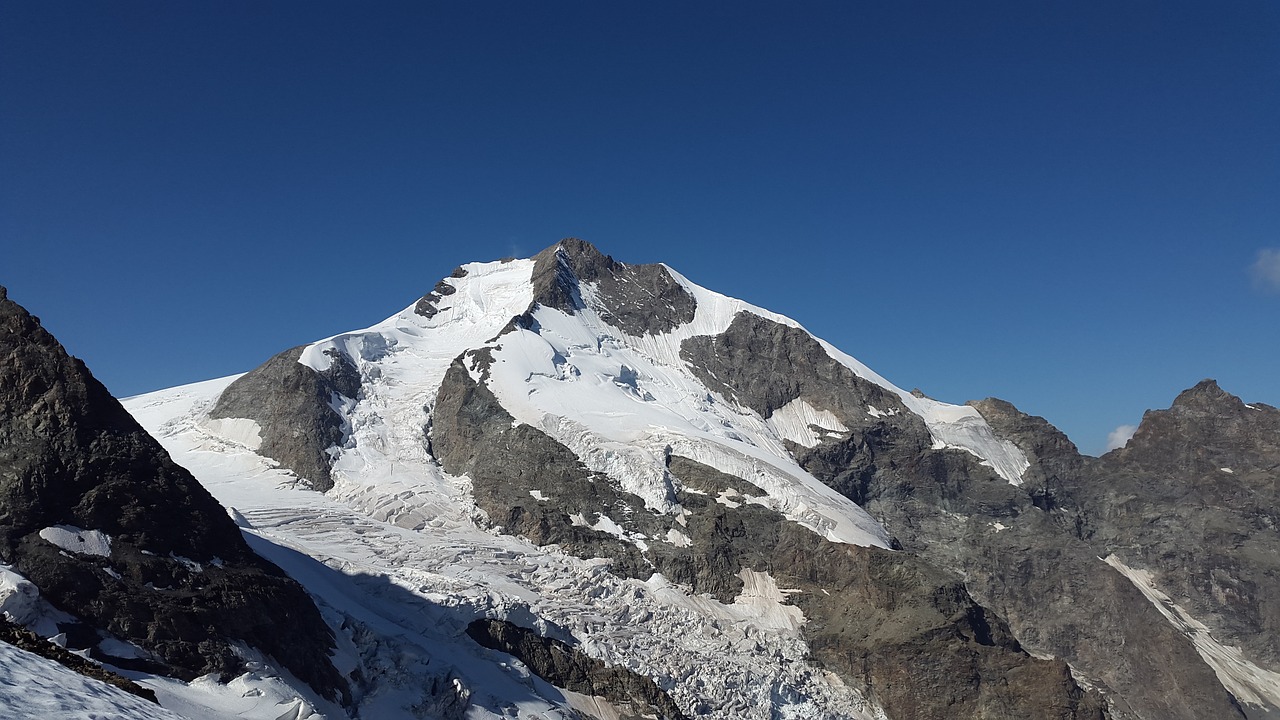 piz bernina alpine biancograt free photo