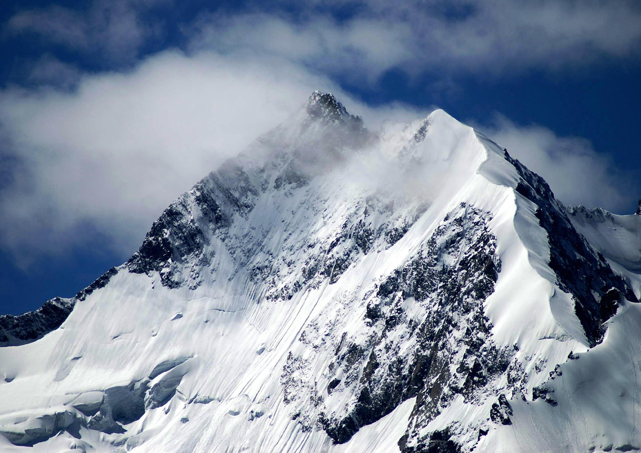 piz bernina mountain biancograt free photo