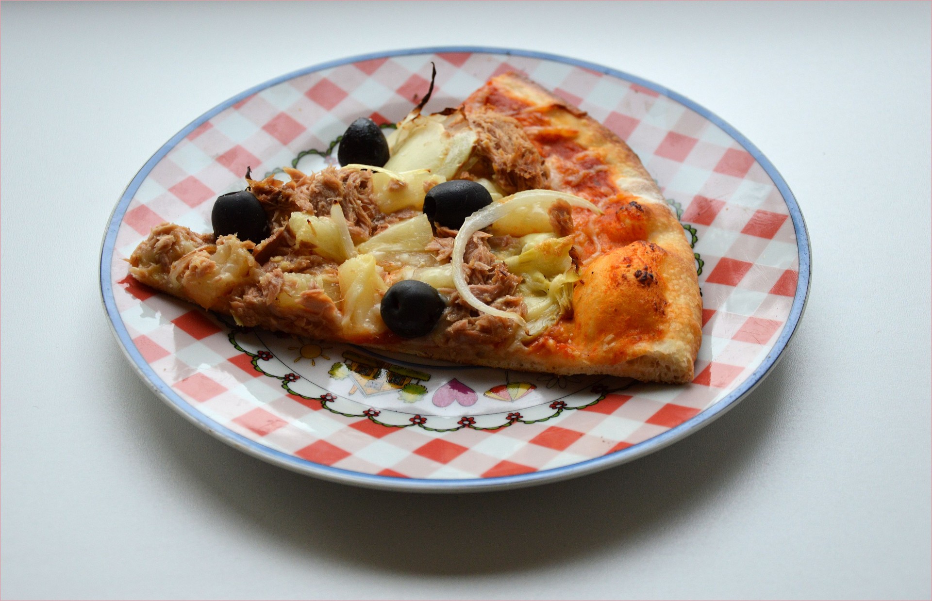 pizza fish vegetables free photo