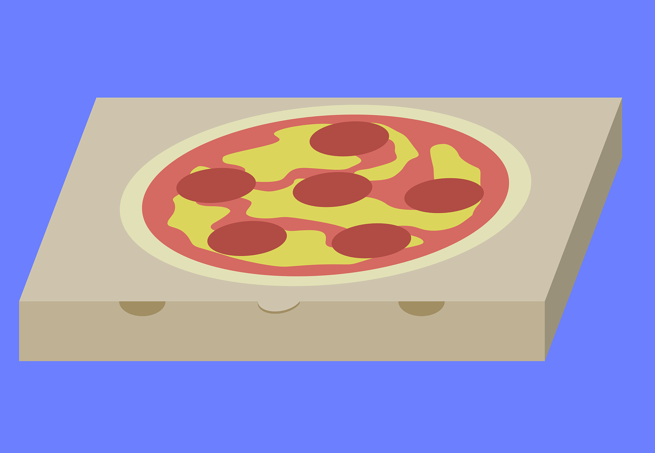 Premium Vector  Pizza in cardboard box food delivery hot italian