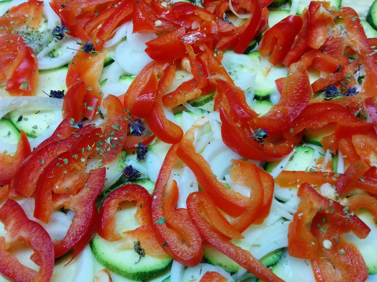 pizza vegetale zucchini free photo