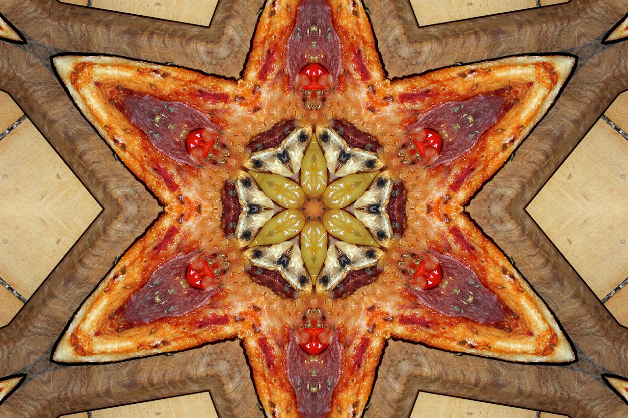 pizza mandala yantra free photo