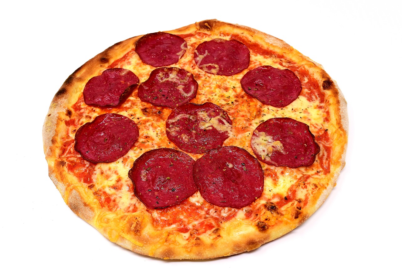 pizza salami food free photo