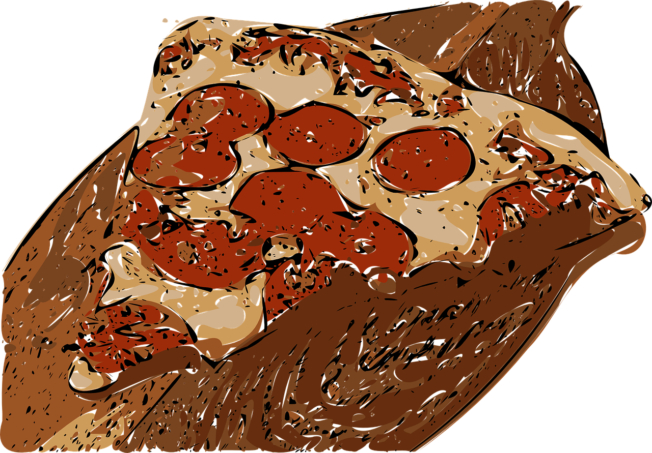 pizza slice pepperoni free photo