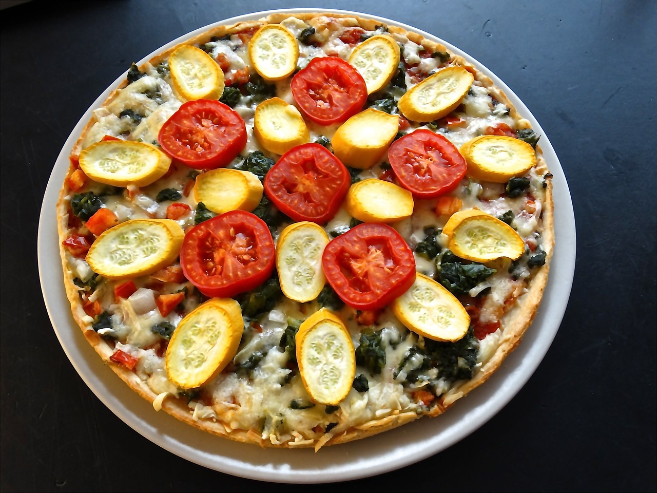 pizza vegetarian delicious free photo