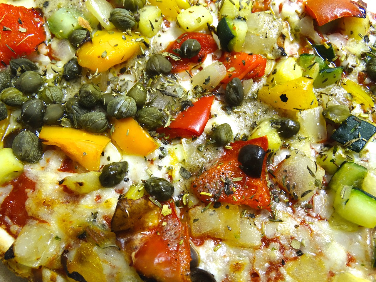 pizza vegetables spices free photo