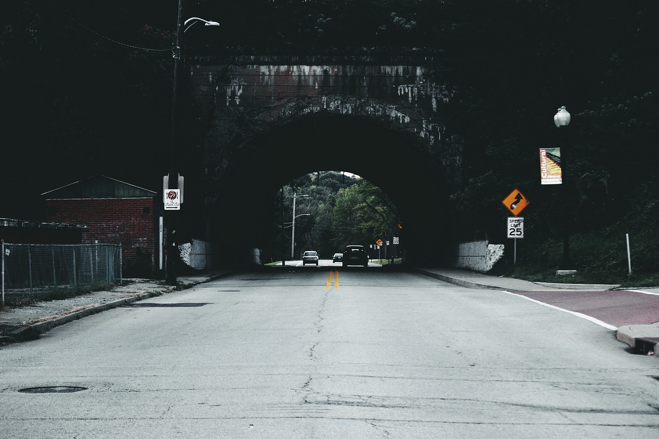 places tunnel cars free photo