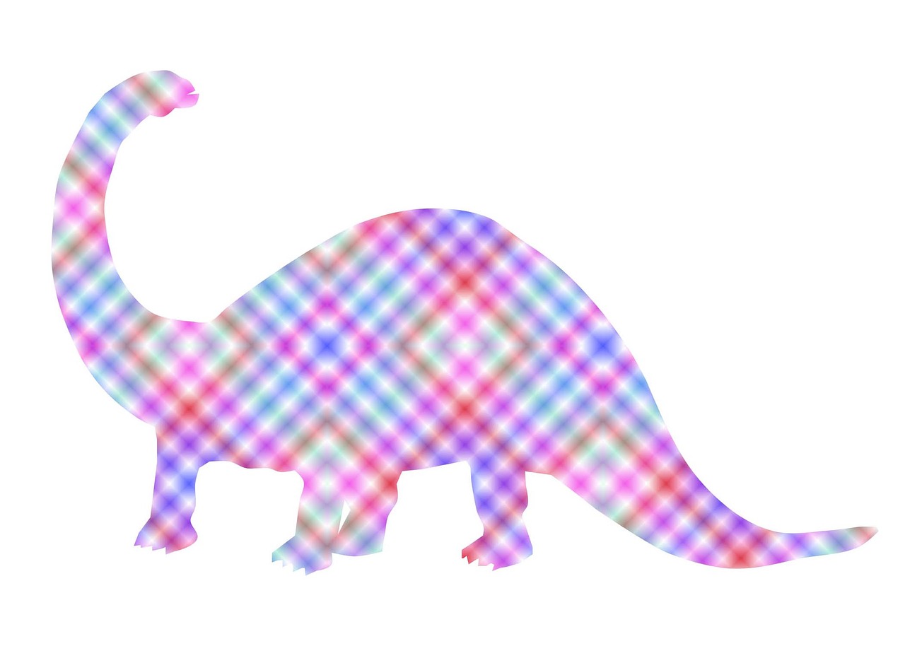 plaid dinosaur girl free photo