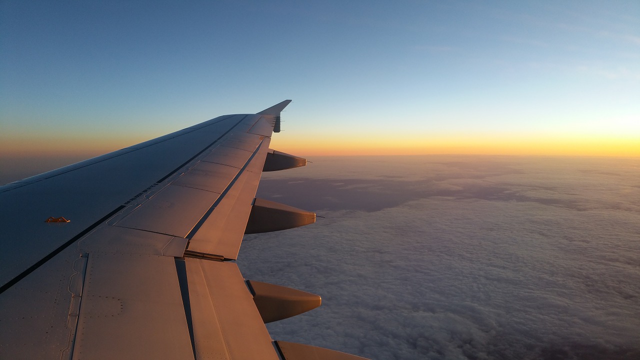 plane sky cloud free photo