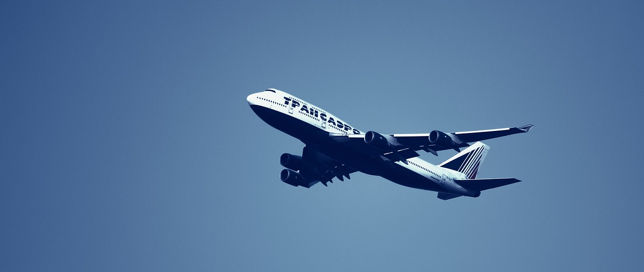 plane boeing 747 transaero airlines free photo